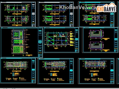 Nhà phố 3 tầng 5x20m,File cad nhà phố 3 tầng,bản vẽ nhà phố 3 tầng,nhà phố 3 tầng file cad,file autocad nhà phố 3 tầng