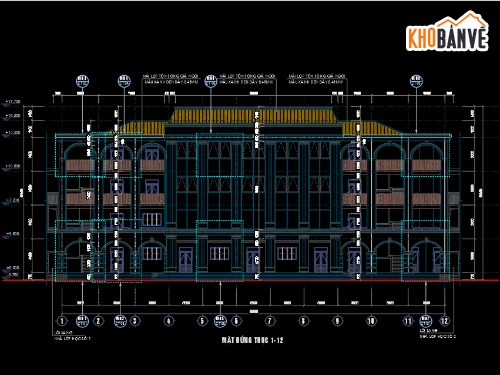 trường tiểu học,thiết kế trường tiểu học,Hồ sơ thiết kế trường,Nhà hiệu bộ trường tiểu học