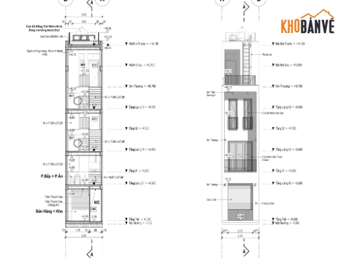 nhà 5 tầng,nhà phố 5 tầng,nhà phố  5 tầng,5 tầng 1 tum,nhà phố lệch tầng