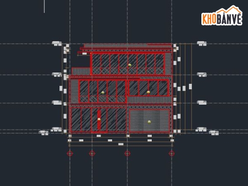Hồ sơ thiết kế Quán Spa làm đẹp 3 tầng 13x16m (KT, ĐN chi tiết)