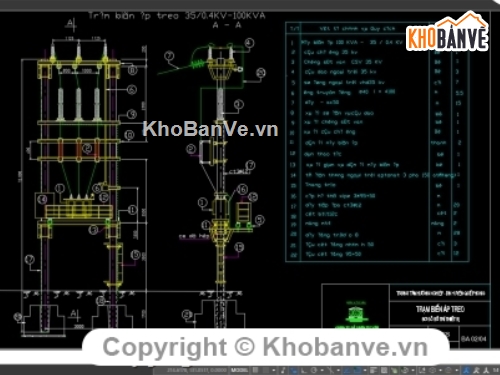 Trạm biến áp,file cad trạm biến áp,trạm biến áp điện