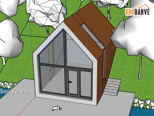 Home stay nghỉ dưỡng,Home stay nghỉ dưỡng file su,model su home stay,home stay sketchup,file sketchup home stay