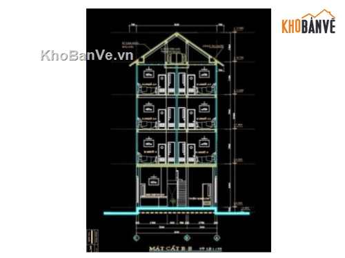 khách sạn 4 tầng,Khách sạn mini,cad khách sạn 4 tầng,khách sạn mini 4 tầng