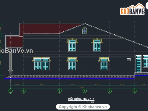 nhà cấp 4-1 tầng đẹp,nhà cấp 4 đổ mái,nhà cấp 4 đẹp,nhà cấp 4 4.5x21m