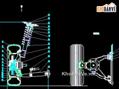 bệ thử hệ thống treo,McPherson,kiểm nghiệm hệ thống treo,đồ án ô tô,hệ thống treo trước xe du lịch