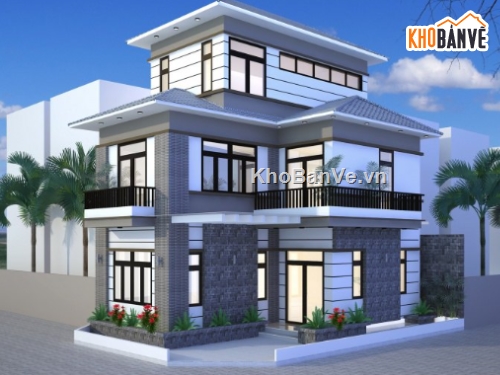 biệt thự 3 tầng,cad biệt thự 3 tầng,file cad biệt thự 3 tầng,biệt thự 3 tầng cad