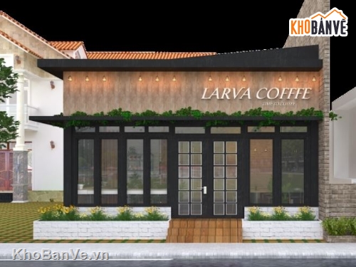 sketchup cafe,model su cafe,quán cafe sketchup