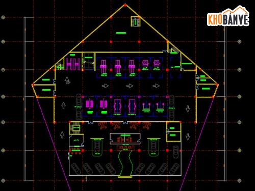 bản vẽ showroom ô tô,bản vẽ showroom,showroom ô tô