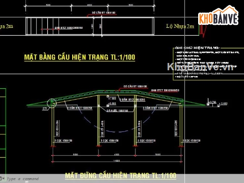 cầu giao thông,cầu nông thôn,Bản vẽ cầu giao thông