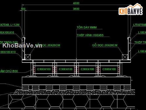 Cầu tạm,cầu,bản vẽ cầu tạm