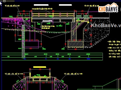 thiết kế cầu,Bản vẽ dầm T,Cầu 1 nhịp dầm T 9m,Bản vẽ cầu Xốp Xăng 2