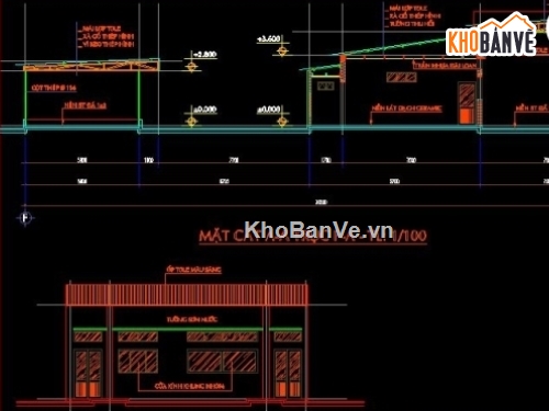 thiết kế cây xăng,bản vẽ cây xăng,trạm xăng dầu Hiệp Hòa,mẫu thiết kế cây xăng