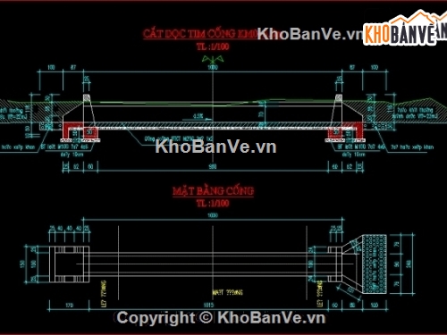 hầm thu nước sinh hoạt,thiết kế hầm thu nước,bản vẽ cống hộp,bản vẽ nước sinh hoạt