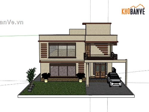 Biệt thự 2 tầng,model su biệt thự 2 tầng,file su biệt thự 2 tầng