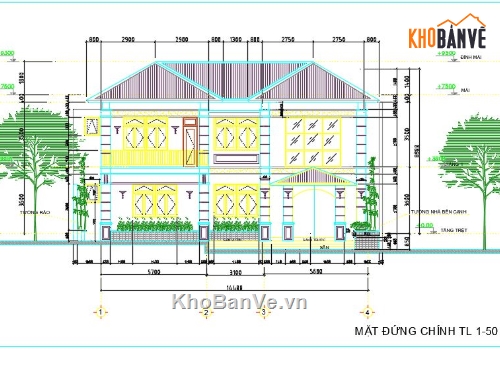 biệt thự 2 tầng,cad biệt thự 2 tầng,autocad biệt thự 2 tầng,biệt thự 2 tầng cad