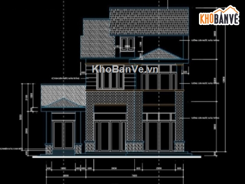 biệt thự 2 tầng,cad biệt thự 2 tầng,biệt thự 2 tầng file cad,file cad biệt thự 2 tầng