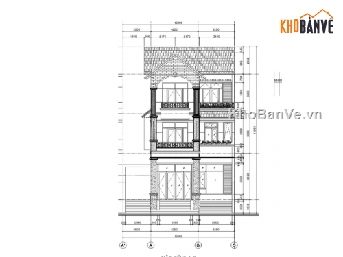 Biệt thự 3 tầng,cad biệt thự 3 tầng,biệt thự 3 tầng cad,biệt thự 3 tầng file cad