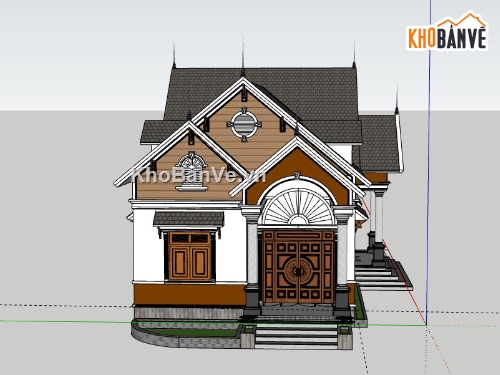 Biệt thự 1 tầng,Model su biệt thự 1 tầng,biệt thự 1 tầng model su