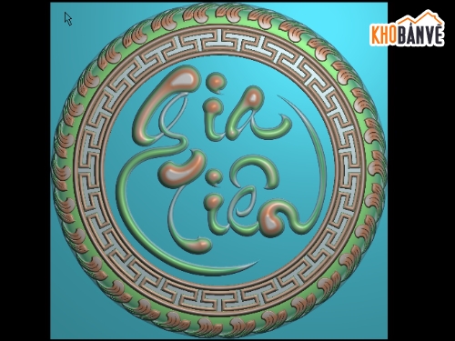 Mẫu chữ gia tiên,mẫu chữ tròng treo bàn thờ,chữ tròn gia tiên
