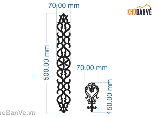 thiết kế hoa văn cnc,hoa văn cột,file cnc hoa văn cột