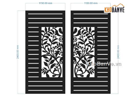 cổng 2 cánh cnc,file cnc cổng 2 cánh,mẫu cnc cổng 2 cánh