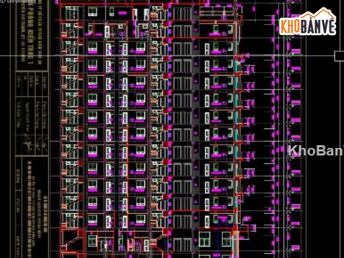 khách sạn 15 tầng,khách sạn file cad,cad khách sạn,bản vẽ khách sạn