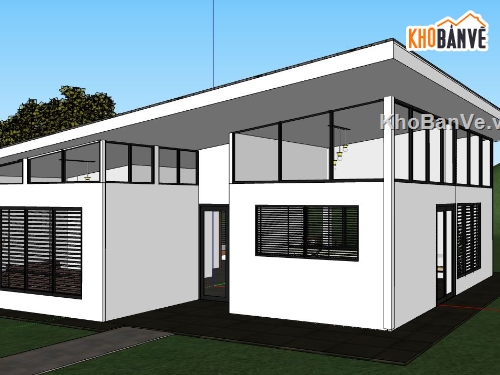 su biệt thự,model su biệt thự,sketchup biệt thự