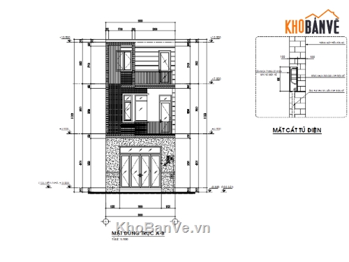 nhà phố,thiết kế nhà phố,bản vẽ nhà phố