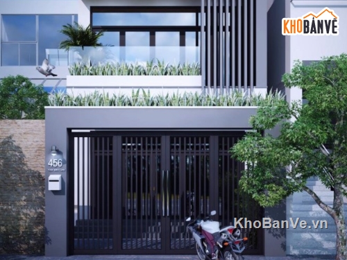 file 3dmax nhà phố,nhà phố 3 tầng,3dmax nhà phố