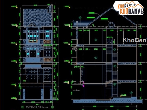 Bản vẽ nhà phố,Mẫu nhà phố 4 tầng,Bản vẽ nhà phố 4 tầng,nhà phố  4 tầng