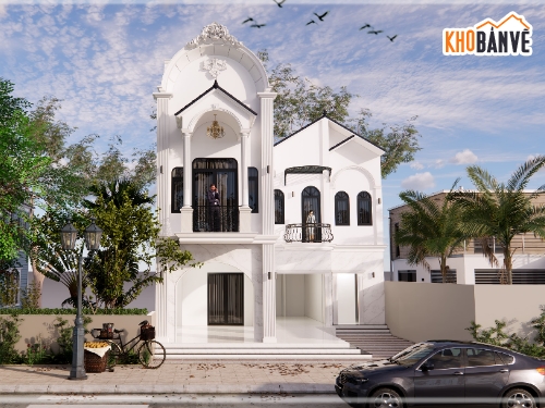 phong cách cổ điển,Mẫu nhà phố,cổ điển,nhà cổ điển