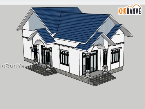 su nhà cấp 4,sketchup nhà cấp 4,nhà cấp 4