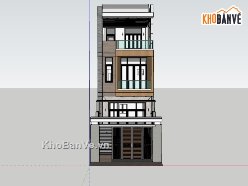 nhà phố 3 tầng,su nhà phố,sketchup nhà phố,sketchup nhà phố 3 tầng,su nhà phố 3 tầng