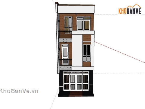 nhà phố 3 tầng,su nhà phố 3 tầng,sketchup nhà phố 3 tầng,su nhà phố,sketchup nhà phố