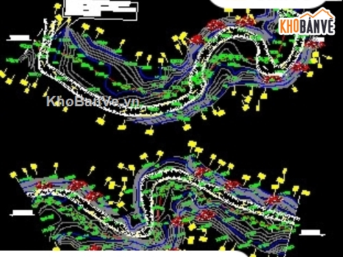 mặt cắt ngang,đường mặt cắt ngang B=6m,thiết kế thi công tuyến+cống+tràn,Bản vẽ tràn rọ đá + khối lượng,Bản vẽ cống + khối lượng