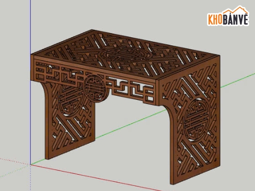 Phòng thờ file sketchup,file sketchup phòng thờ,trang thờ treo
