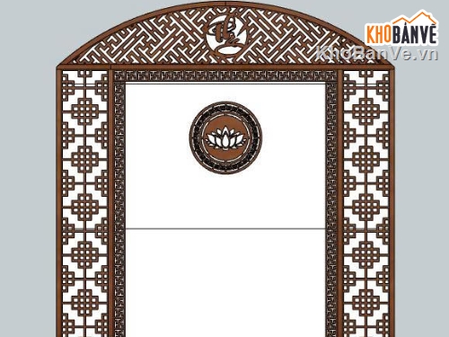 vách thờ cnc,vach thờ hiện đại,vách thờ file sketchup