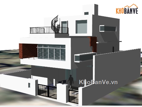 file su biệt thự,sketchup biệt thự,model su biệt thự