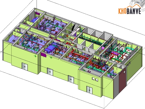 Revit,BIM,Revit MEP,1 tầng,chung cư