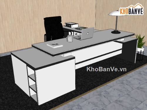 phòng làm việc file sketchup,File su dựng phòng làm việc,văn phòng làm việc file su,file sketchup phòng làm việc