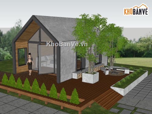 File sketchup homestay,homestay,File home stay sketchup,sketchup homestay