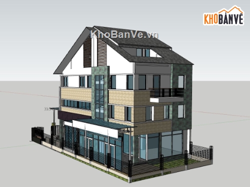 thiết kế văn phòng,file sketchup thiết kế văn phòng,mẫu sketchup văn phòng làm việc