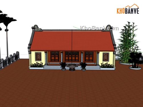 File su nhà thờ,thiết kế nhà thờ sketchup,nhà thờ đẹp