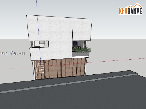 nhà phố 2 tầng,model su nhà phố 2 tầng,phối cảnh nhà phố 2 tầng,thiết kế nhà phố 2 tầng
