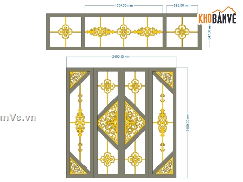 cổng 4 cánh cnc,file cnc cổng 4 cánh,mẫu cnc cổng 4 cánh