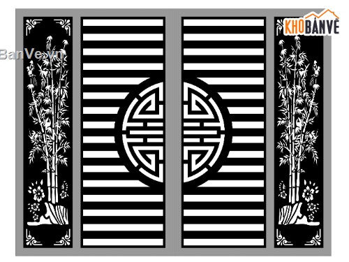 cổng 4 cánh cnc,cổng chữ thọ cnc,File cổng 4 cánh