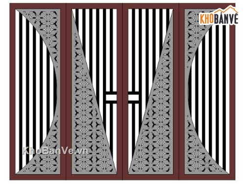 cổng 4 cánh cnc,File cổng 4 cánh,cnc 4 cánh,File cnc cổng 4 cánh
