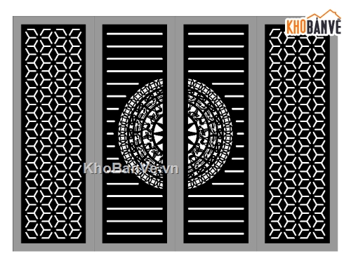 cổng 4 cánh cnc,cổng cnc,file cổng cnc 4 cánh