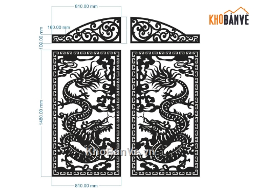 cánh cổng đẹp,cad cổng đẹp,cổng cnc đẹp,cổng rồng cnc