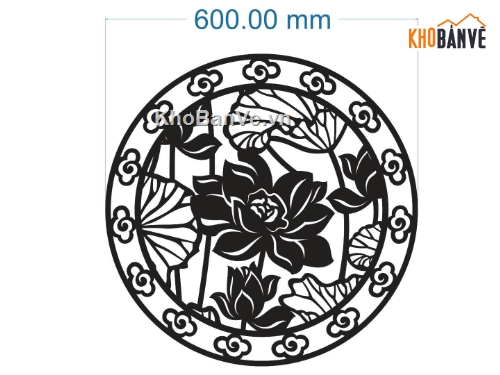 hoa sen cnc,File dxf hoa sen cnc,sen tròn cnc,cnc sen tròn